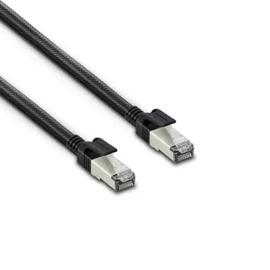 Câble Ethernet Rj45 Cat 8 Mâle/mâle Tressé - S/ftp 5 M Câble Ethernet Rj45 Cat 8 Mâle/mâle Tressé - S/ftp 5 M
