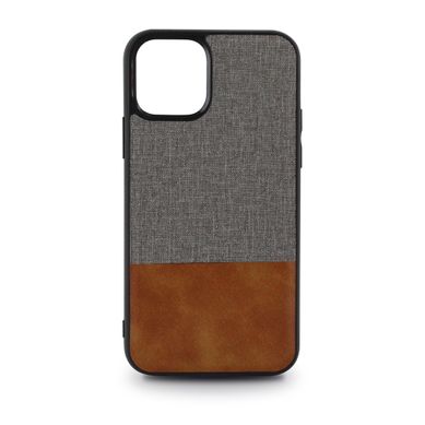 Coque Souple Bi-matière Pour iPhone 11 - Grise Et Marron Coque Souple Bi-matière Pour iPhone 11 - Grise Et Marron