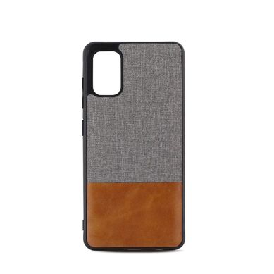Coque Souple Bi-matière Pour Samsung A41 - Grise Et Marron Coque Souple Bi-matière Pour Samsung A41 - Grise Et Marron