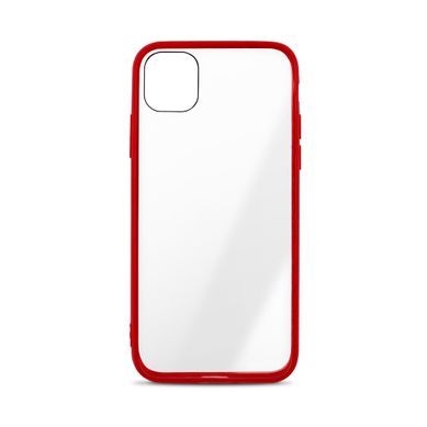 Coque Semi-rigide Color Edge Pour iPhone 12/12 Pro - Contour Rouge Coque Semi-rigide Color Edge Pour iPhone 12/12 Pro - Contour Rouge