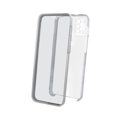 Coque Semi-rigide 360° Pour Samsung A02s/a03s - Transparente / Grise Coque Semi-rigide 360° Pour Samsung A02s/a03s - Transparente / Grise