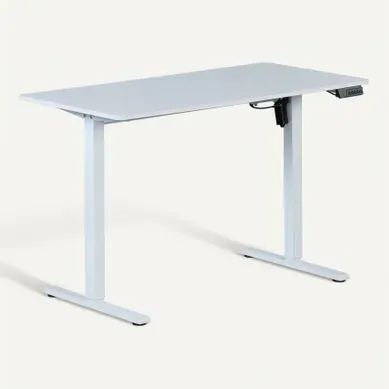 Bureau assis / debout ELEVIA blanc Bureau assis / debout ELEVIA blanc vue 3/4