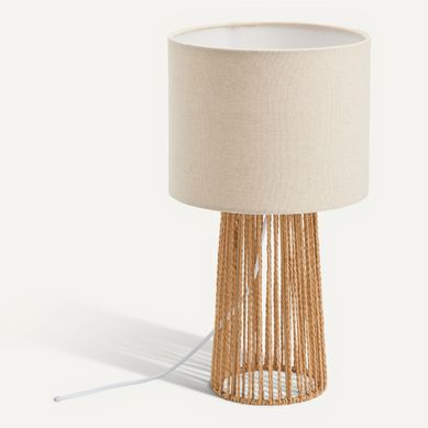 Lampe à poser H. 42 cm MARIA Beige Lampe à poser H. 42 cm MARIA Beige vue 3/4