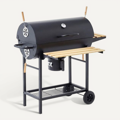 Cooking Box Barbecue à Charbon Mike - 115x66x106 Cm - 2 Grilles Acier Chromé - 71x35 cm Cooking Box Barbecue à Charbon Mike - 115x66x106 Cm - 2 Grilles Acier Chromé - 71x35 cm