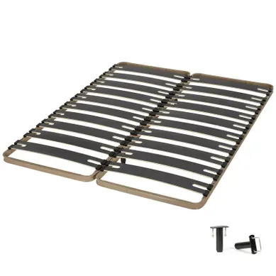 Cadre lattes 2x80x200 cm EBAC Réf.310 Cadre lattes 2x80x200 cm EBAC Réf.310 vue 3/4