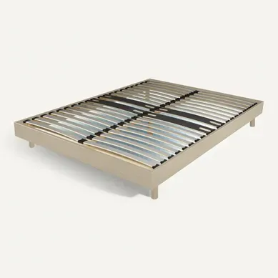 Sommier en kit 140x190 cm EBAC DECOKIT décor chêne clair vue 3/4