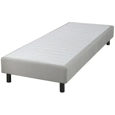 Sommier en kit 90x190 cm EBAC NEWKIT tissu lin Sommier en kit 90x190 cm EBAC NEWKIT tissu lin vue 3/4