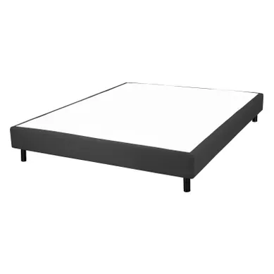 Sommier en kit 160x200 cm EBAC NEWKIT tissu anthracite vue 3/4