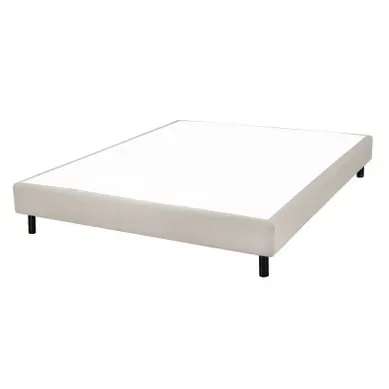 Sommier en kit 160x200 cm EBAC NEWKIT tissu lin Sommier en kit 160x200 cm EBAC NEWKIT tissu lin vue 3/4