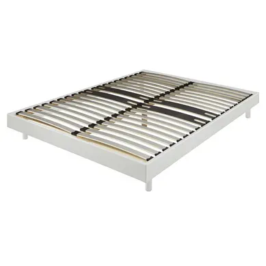 Sommier en kit 120x190 cm EBAC DECOKIT blanc vue de profil