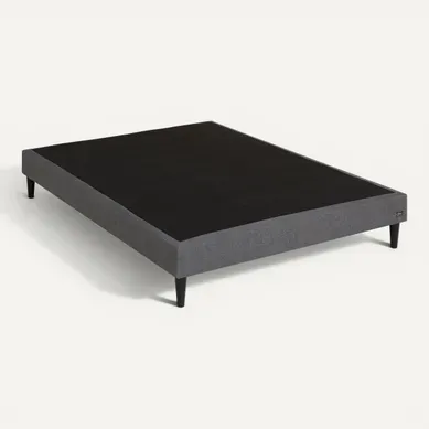 Sommier anthracite 140x190 cm EBAC PRIMO vue 3/4
