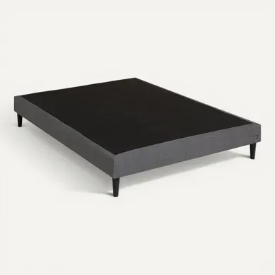 Sommier anthracite 160x200 cm EBAC PRIMO vue 3/4