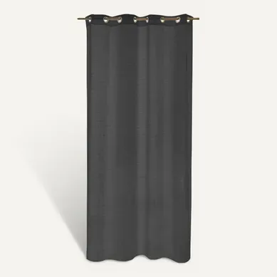 Rideau 140x240 cm ESMERALDA Gris Rideau 140x240 cm ESMERALDA Gris vue de face