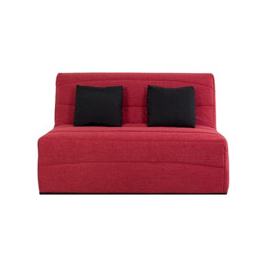 Housse DECO BZ SLYDE 160cm Tissu CAPE framboise Housse DECO BZ SLYDE 160cm Tissu CAPE framboise vue de face