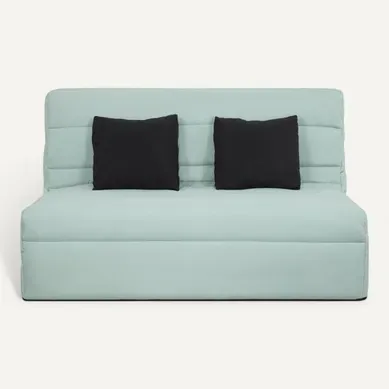 Reveur Banquette BZ 2 Places Convertible, Matelas Slyde 188x138 Cm - Vert