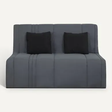 Canapé-lit Convertible 2 Places BZ Tissu Gris Perle 188x138