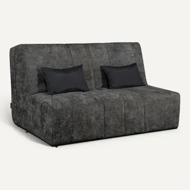 Banquette-lit BZ XL COCON tissu anthracite vue 3/4