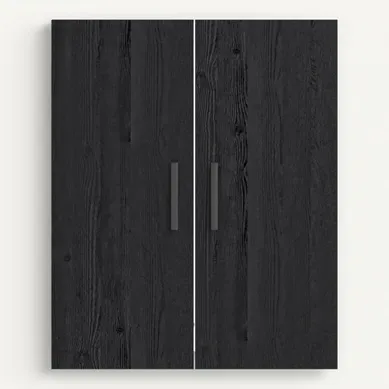 Lot de 2 portes MAYENCE Chêne noir Lot de 2 portes MAYENCE Chêne noir vue de face