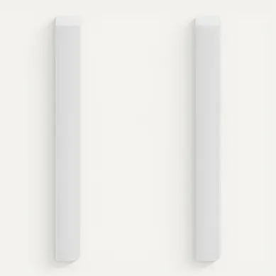 Lot de 2 portes MAYENCE Blanc brillant Lot de 2 portes MAYENCE Blanc brillant vue de face