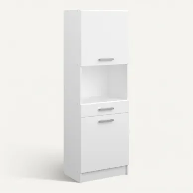Buffet UNO blanc mat vue 3/4