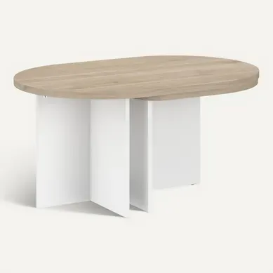 Table basse plateau pivotant WENDY imitation chêne Table basse plateau pivotant WENDY imitation chêne vue 3/4