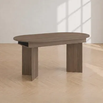 Table extensible L. 160/196 cm SERENA Imitation Noyer