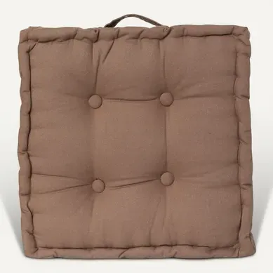 Coussin De Sol Taupe 40x40 Cm