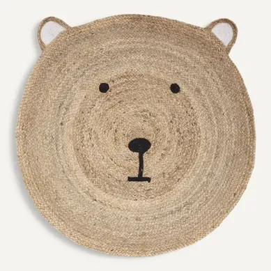 Tapis Rond Jute Ourson D100 Tapis Rond Jute Ourson D100