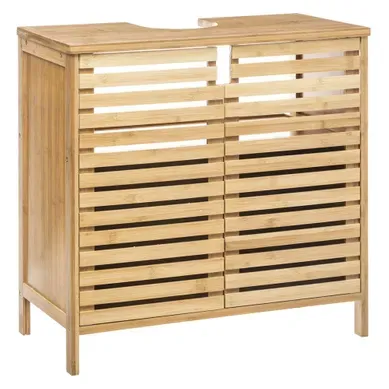 Meuble Sous Lavabo Pour Salle De Bain Sicela Bambou
