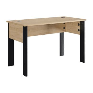 Bureau/table d'ordinateur pliable en bois de chêne avec pieds en métal –  Meubles Cosy