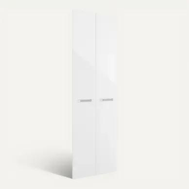 Option 2 portes H. 210 cm ELIO blanc laqué Option 2 portes H. 210 cm ELIO blanc laqué vue 3/4