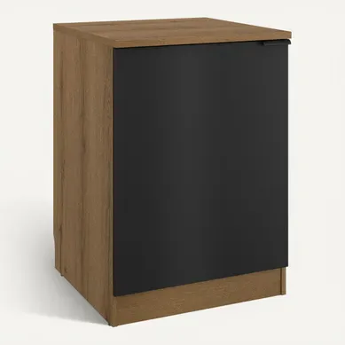 Bas 60 cm 1p EDEN chêne - gris vue 3/4