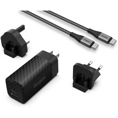 Chargeur Rapide Usb-a Et Usb-c 65w - Avec Câble Usb-c/usb-c De 1m - 3 Prises Incluses (e