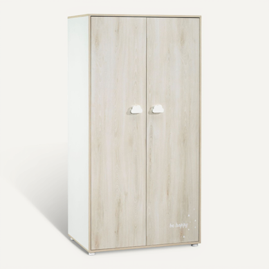 Smile - Armoire 2 Portes Hêtre Cendré Smile - Armoire 2 Portes Hêtre Cendré