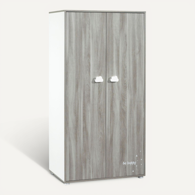 Smile - Armoire 2 Portes Chêne Silex Smile - Armoire 2 Portes Chêne Silex