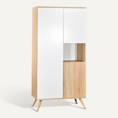 Seventies - Armoire 1 Grande Porte + 2 Petites Portes Et 1 Niche Seventies - Armoire 1 Grande Porte + 2 Petites Portes Et 1 Niche