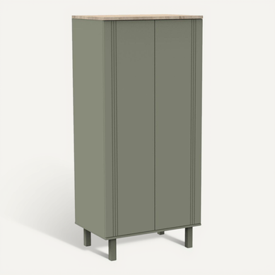 Armoire 2 Portes Eléonore - Kaki Armoire 2 Portes Eléonore - Kaki