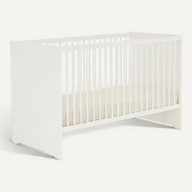 Lit Bébé 120 X 60 En Bois Blanc Lit Bébé 120 X 60 En Bois Blanc