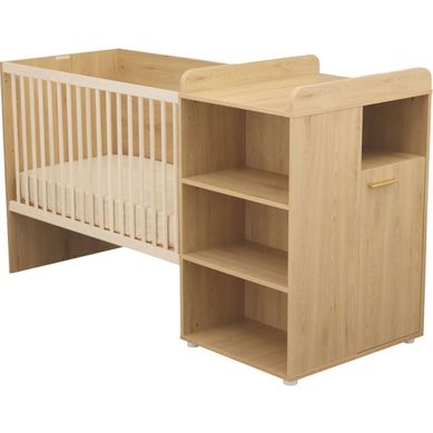 Lit Combiné Évolutif Adele 120x60 Cm Avec Commode Intégrée Et Sommier Réglable Lit Combiné Évolutif Adele 120x60 Cm Avec Commode Intégrée Et Sommier Réglable
