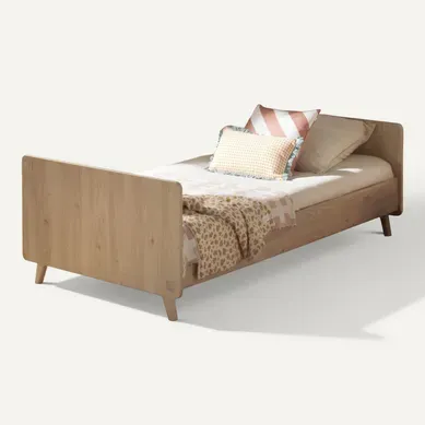 Lit Junior 190x90cm En Décor Bois Chêne Suave