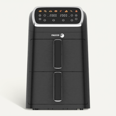 Friteuse à Air Chaud Air Fryer Double Panier 8l 2600w Noir Fg7503 Friteuse à Air Chaud Air Fryer Double Panier 8l 2600w Noir Fg7503