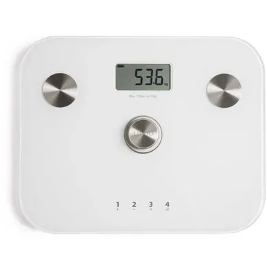 Pèse-personne Impédancemètre Dynamo Sans Pile 150 Kg LCD - Blanc Pèse-personne Impédancemètre Dynamo Sans Pile 150 Kg LCD - Blanc
