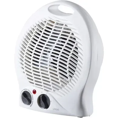 Chauffage D’appoint Soufflant Portable 900 à 2000 W, Compact Blanc Chauffage D’appoint Soufflant Portable 900 à 2000 W, Compact Blanc