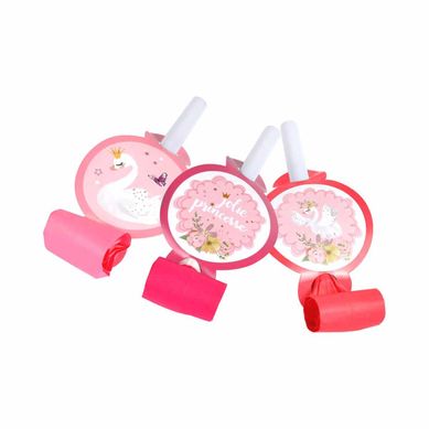 Lot De 6 Sans-gênes En Papier "cygne" 13cm Rose Lot De 6 Sans-gênes En Papier "cygne" 13cm Rose