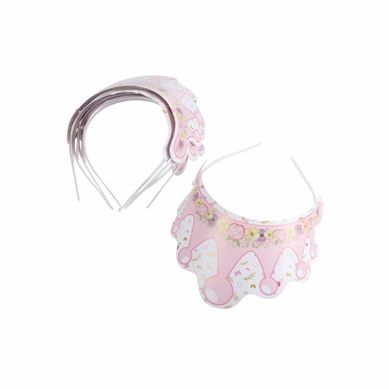 Lot De 6 Tiares "cygne" 16cm Rose et Blanc Lot De 6 Tiares "cygne" 16cm Rose et Blanc
