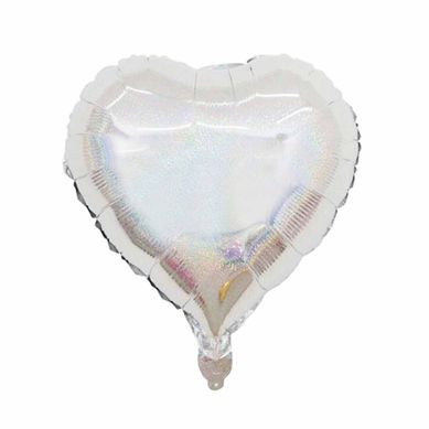 Ballon Gonflable Métallisé "cœur" 38cm Argent Ballon Gonflable Métallisé "cœur" 38cm Argent