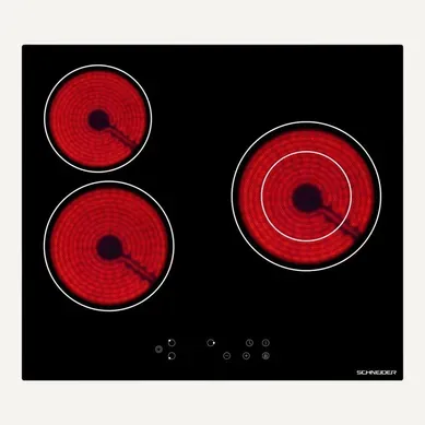 Plaque Vitrocéramique - 3 Foyers - 5200 Watts - Touches Sensitives - Minuterie - Stv603 Plaque Vitrocéramique - 3 Foyers - 5200 Watts - Touches Sensitives - Minuterie - Stv603
