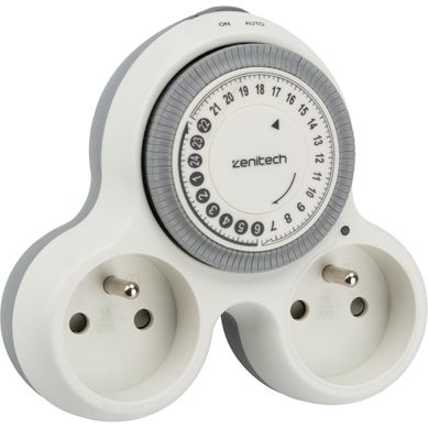 Biplite Programmable 2x16a - Blanc - Bolea - Zenitech