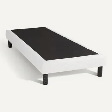 Sommier blanc 90x190 cm DREAMEA SOMMIER FERME 2 vue 3/4