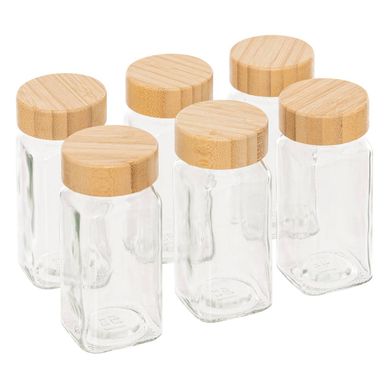 Lot De 6 Pot à épices 120ml En Verre